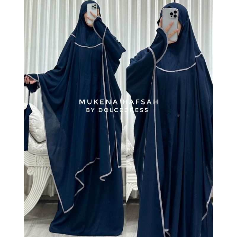 ReenaDaily MUKENA HAFSAH by DOLCE Dress Mukena Atasan Bawahan Dewasa