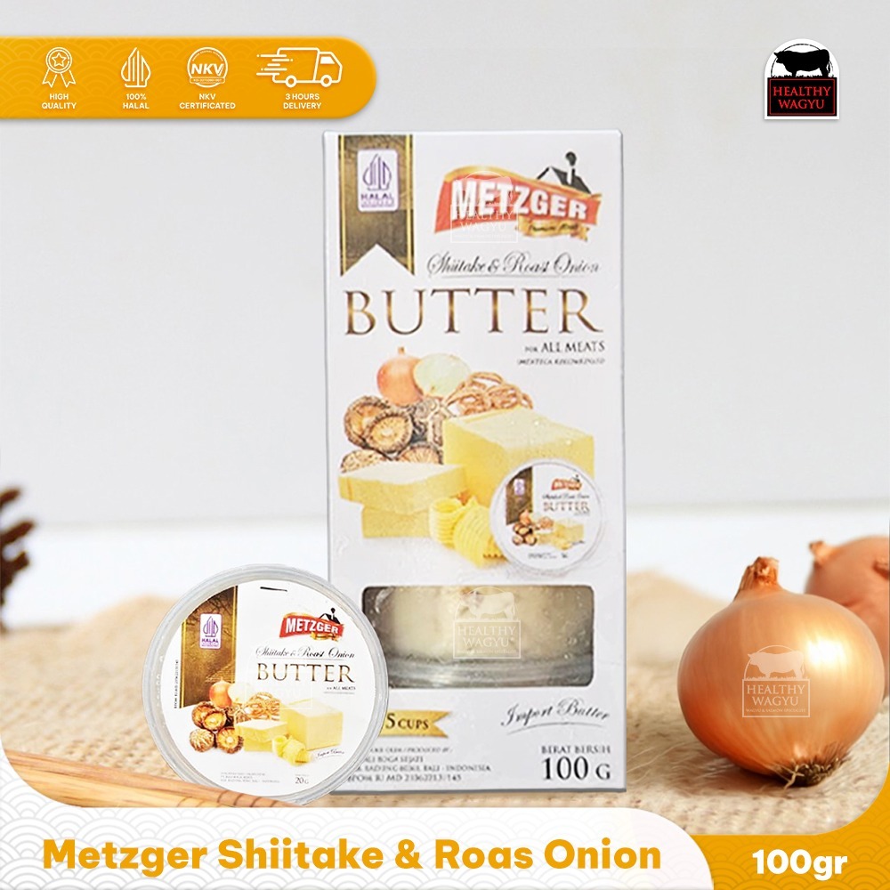 

Metzger Shiitake and Roast Onion Premium Butter 20gr Healthy Wagyu