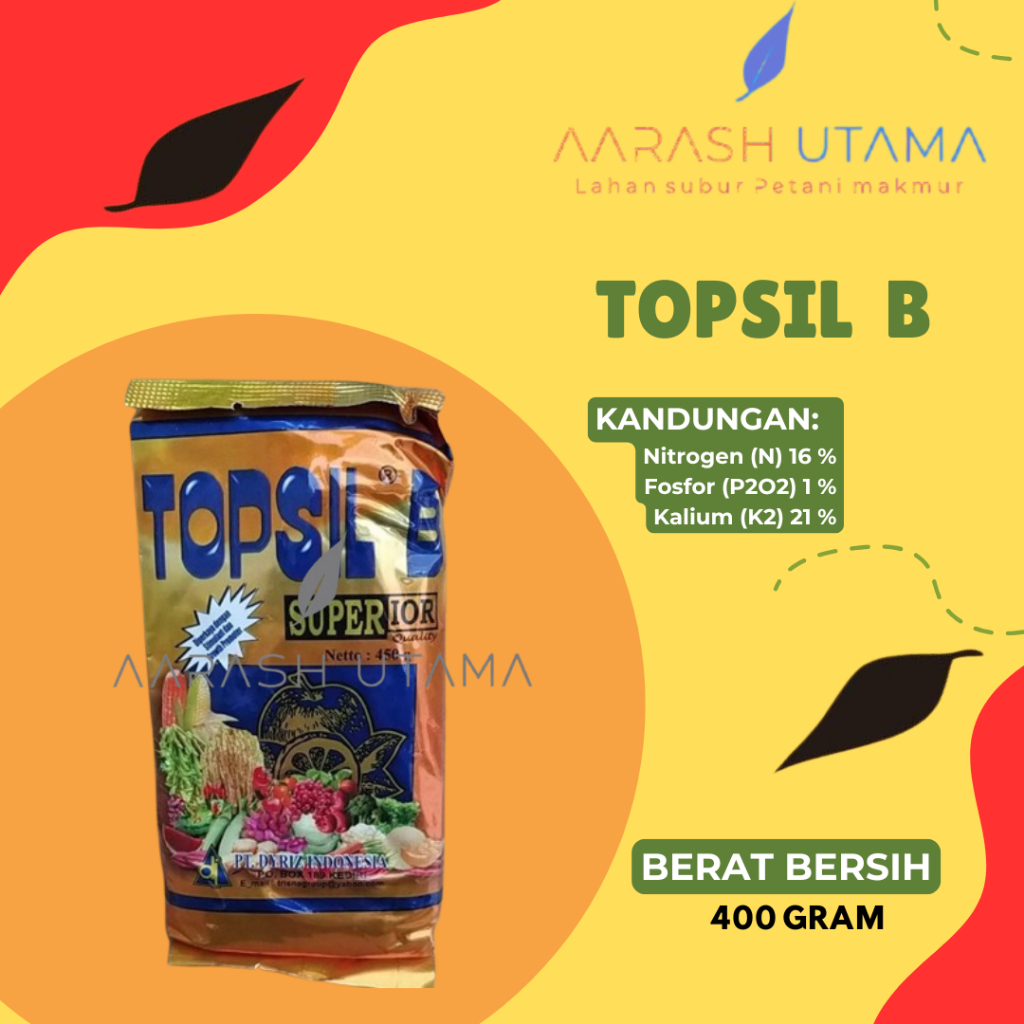 Pupuk Topsil B / Topsil Buah 400 gram