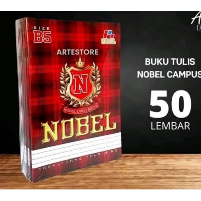 

isi 50 lembar 1 pak isi 10 pcs buku tulis nobel