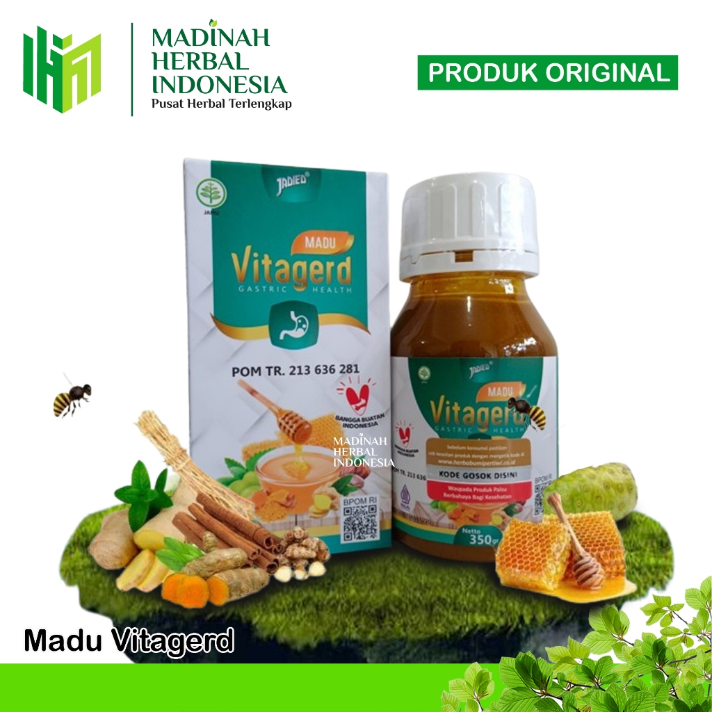 Madu Vitagerd - Madu Herbal Asam Lambung - Madu Maag Original