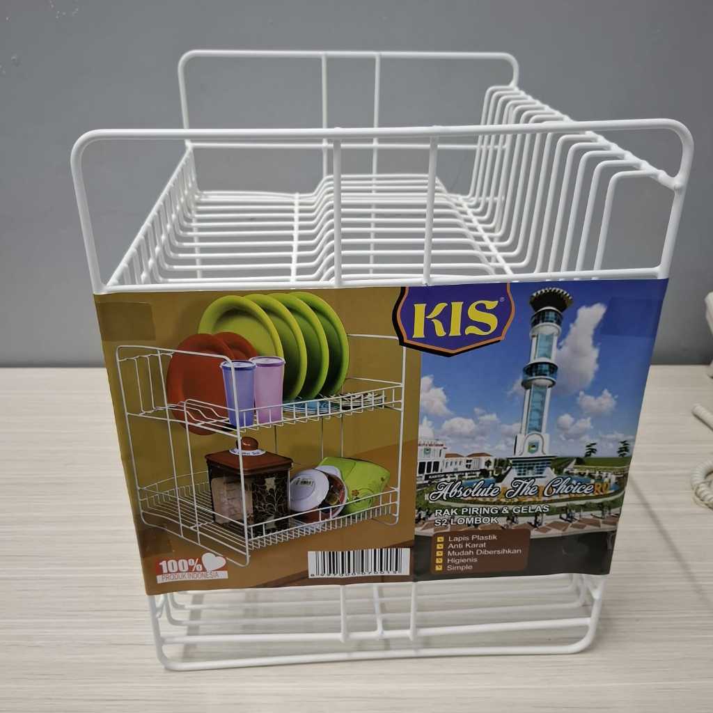 Rak piring susun2/rak piring besi anti karat kokoh/rak piring susun 2