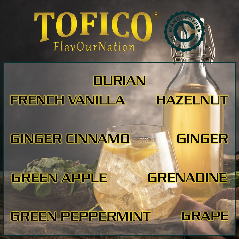 

Tofico Syrups untuk minuman (1000ml) D-G