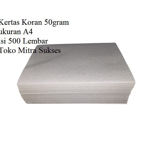 

5 Lembar Kertas Koran A4 5gram RKNTB9187