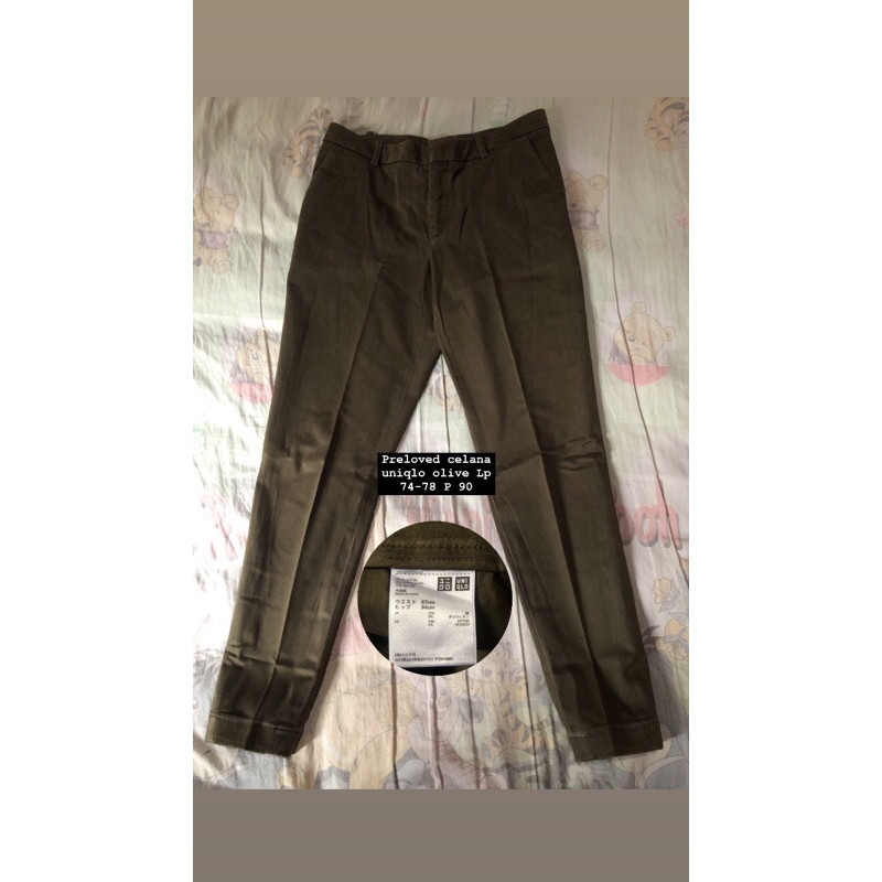 uniqlo kerja olive preloved