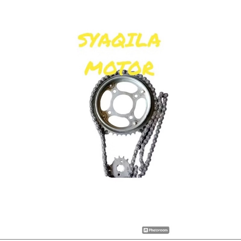 Gir set Gear set plus rantai honda megapro primus copotan original