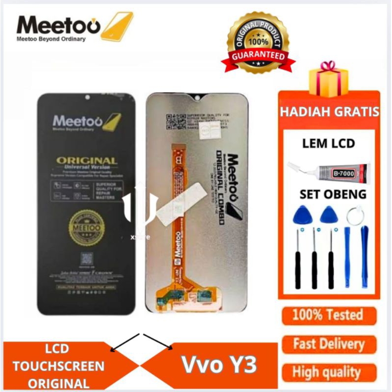 LCD TOUCHSCREEN VVO Y3 (METO) FULLSET ORIGINAL FREELEM OBENG