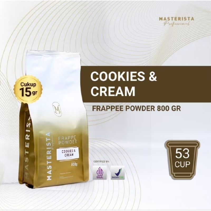 

bubuk minuman masterista cookies & cream