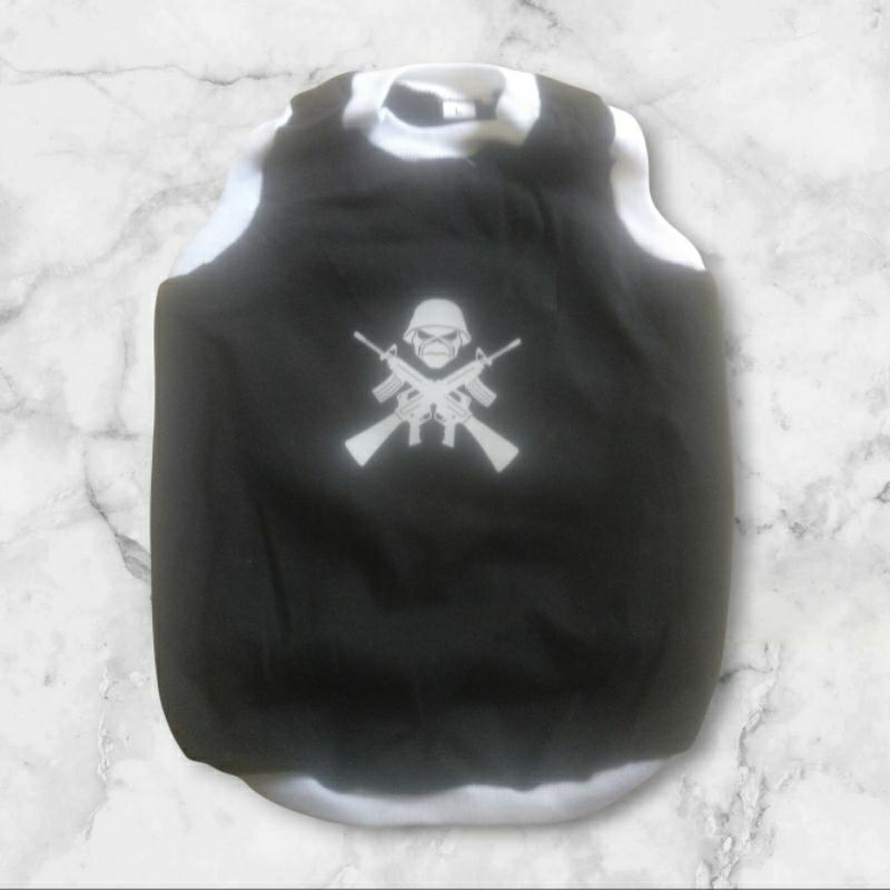 baju kucing anjing kecil skull