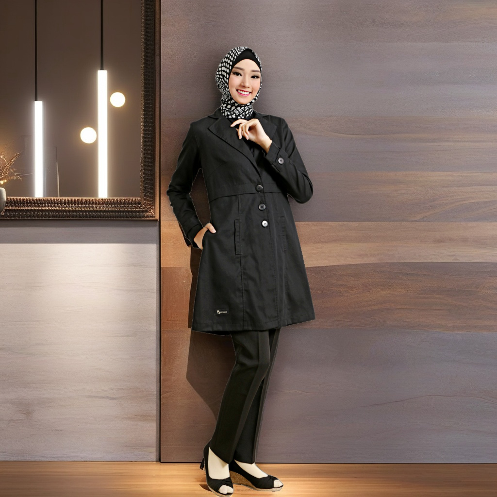 BAJU BLEZER KERJA JAS KERJA WANITA MUTIF DAMOZA DM 03 B