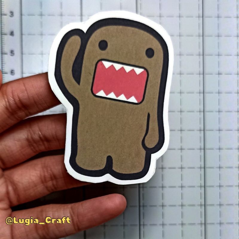 

Sticker Domo 7x6cm lucu, sticker murah