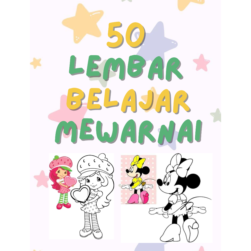 

50 lembar mewarnai ukuran A5