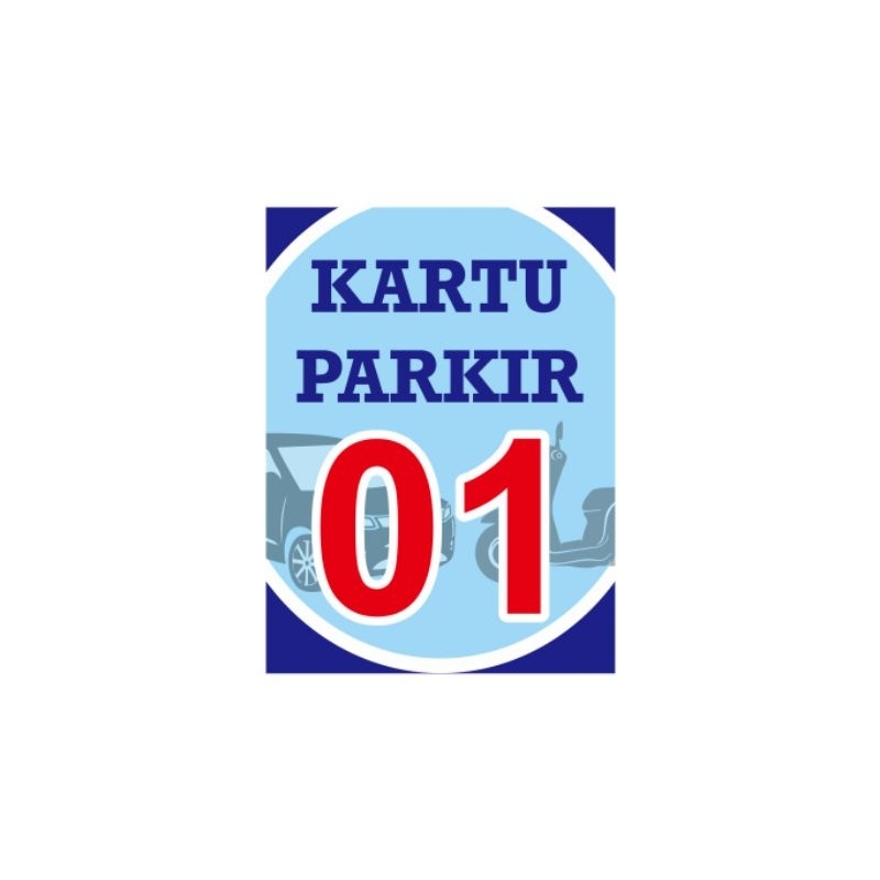 

KARTU PARKIR .kartu parkir ukuran 3cm x 4 cm LAMINASI ANTI AIR.ganda 2 pasang