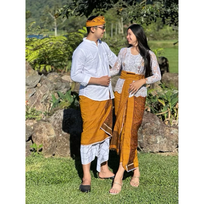 GUDANG SAPUT || BUSANA ADAT BALI || SET COUPLE ENDEK || KAMEN ENDEK || SAPUT ENDEK PREMIUM