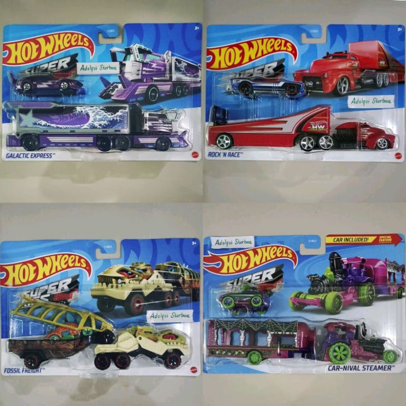 hotwheels hot wheels super rigs galactic express raijin express mad manga rock n race the govner fos