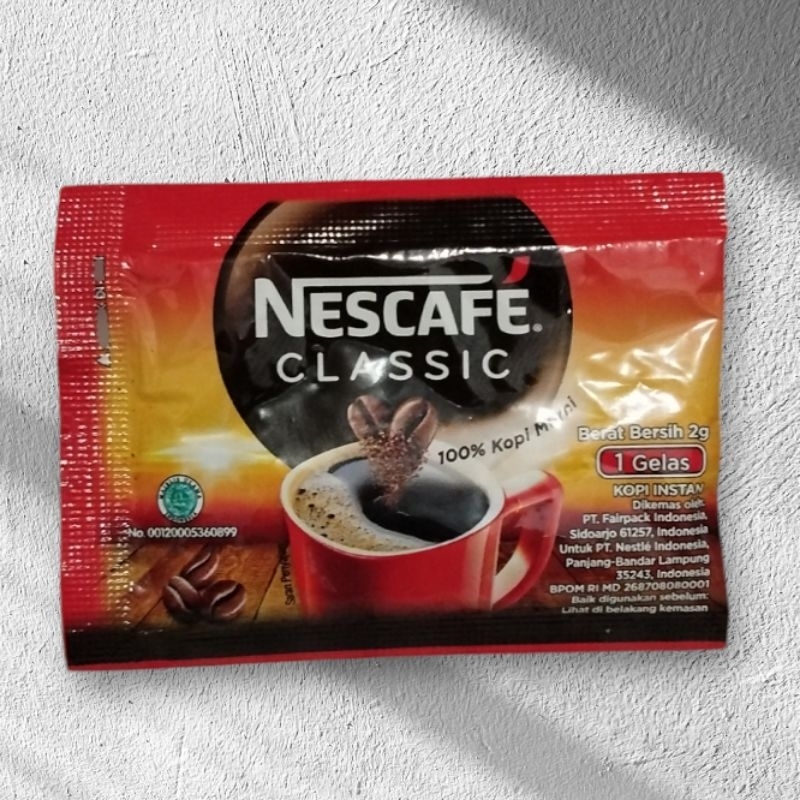 

Nescafe Classic Kopi 10Sachet X 2 gr Americano coffee