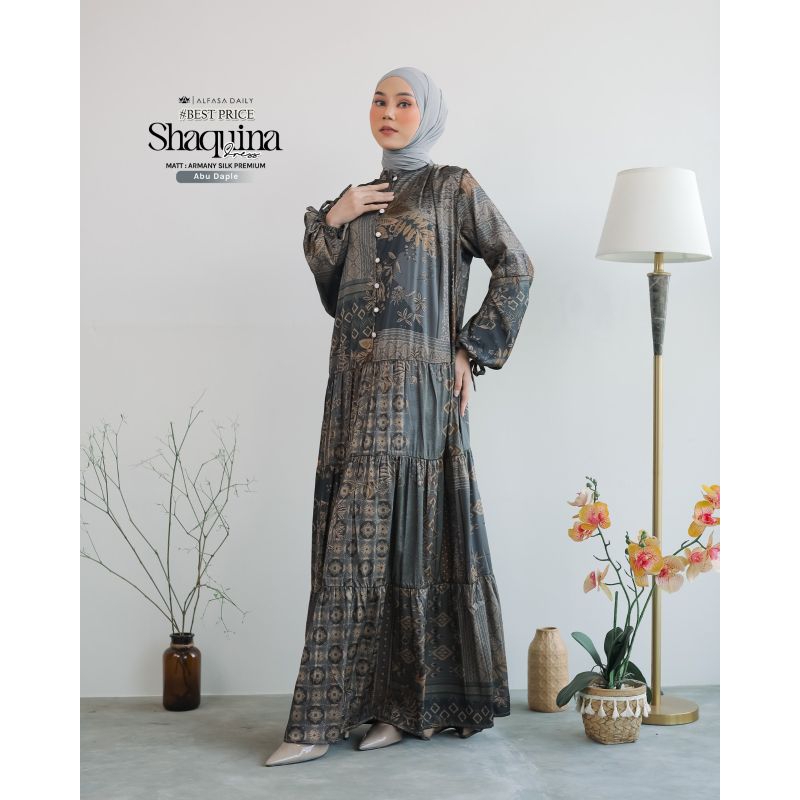 AA COLLECTION | TERBARU SHAQUINA DRESS ALFASA | GAMIS TERBARU ALFASA | DRESS ALFASA TERBARU | SARIMB
