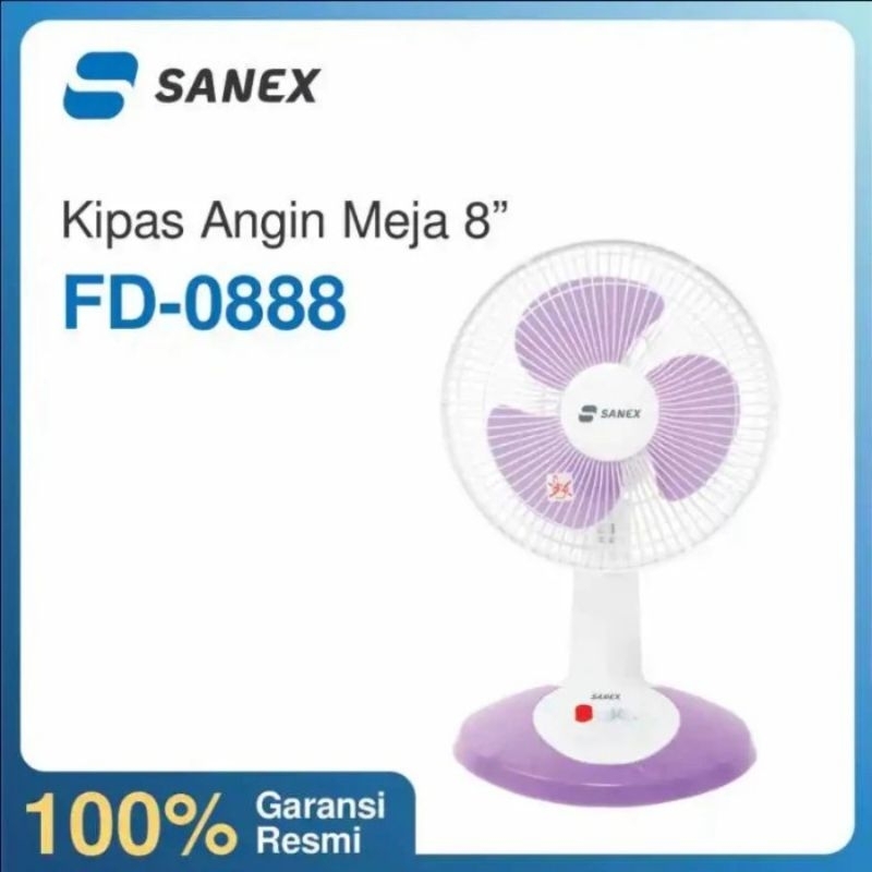 Sanex Kipas Angin Meja / Desk Fan 8 Inch 20 cm FD 0888 / FD-0888 / FD0888 / FD-0887 / FD 0887 BATAM