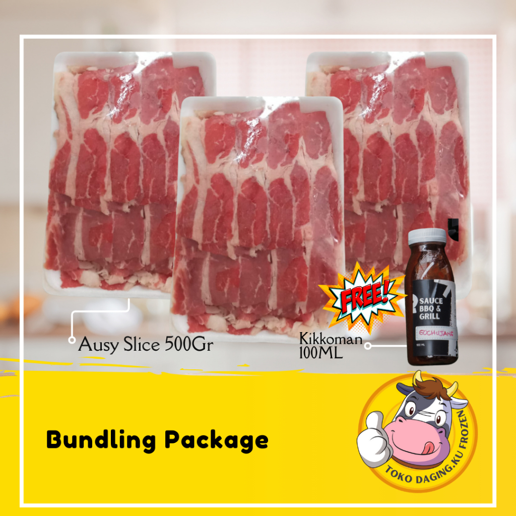 

Daging.ku - Paket Bundiling Ausy Slice 1,5KG GRATIS Bumbu 100ML