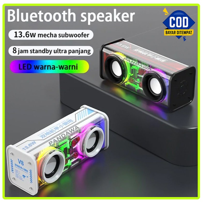 Fleco 13W Speaker Bluetooth 5.3 RGB LED TWS Portable Speaker