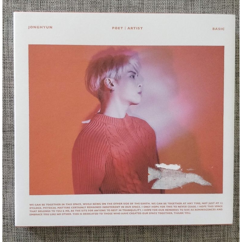(PRELOVED) Jonghyun - Poet | Artist