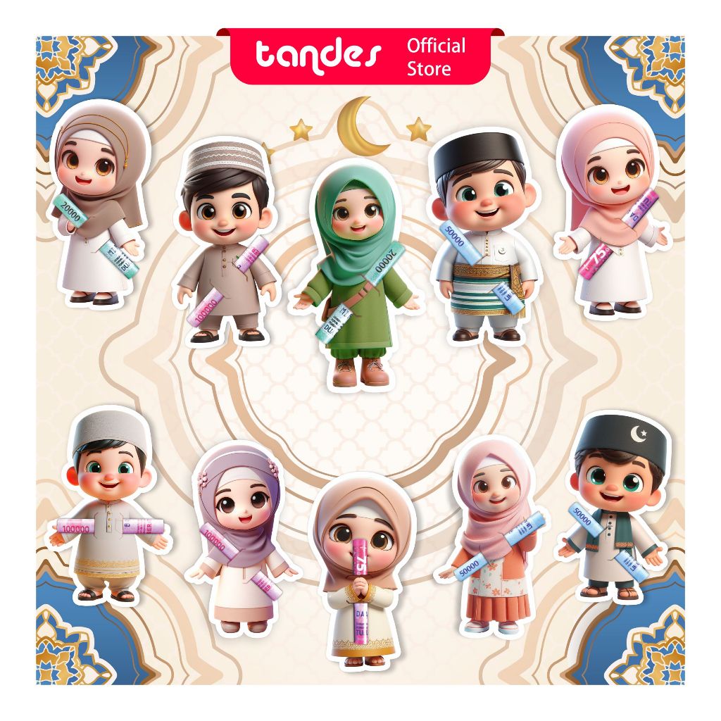 

Isi 30 pcs Amplop lebaran karakter 3d lucu amplop idul fitri amplop peluk uang angpao amplop lebaran