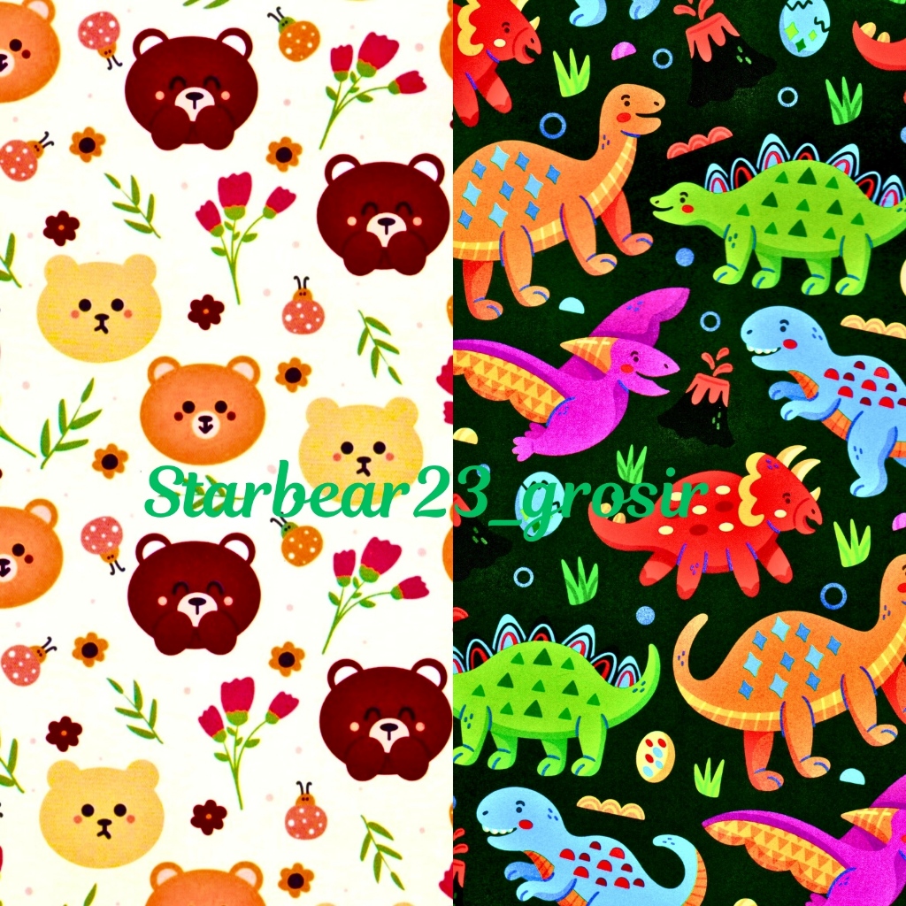 

Kertas kado Doff Cute Animals and Dino Variation Sansanwawa