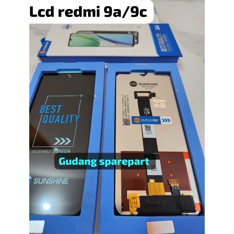 lcd redmi9a 9c original100% sunshine bergaransi 1tahun