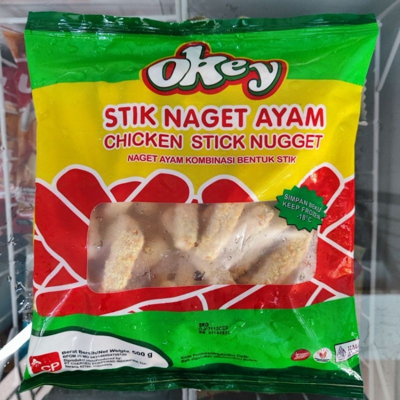 

Okey Nugget Stick Naget Ayam Bentuk Stik 500g