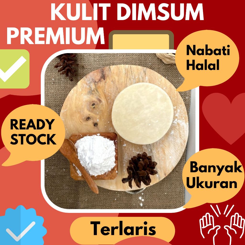 

KULIT DIMSUM PUTIH PREMIUM BULAT MULAI 5K GYOZA DUMPLING WRAPPER PANGSIT SIOMAY REBUS DAN GORENG ISI 50 LEMBAR - instan siap pakai enak tipis halal serta lantur banyak pilihan ukuran 6cm 7cm 8cm 9cm 10cm produk terlaris dari ALIMA Food