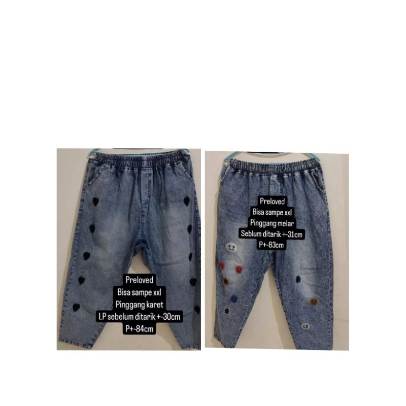 Prelov celana jeans wanita second / preloved celana jeans cewek second / preloved celana baggy wanit