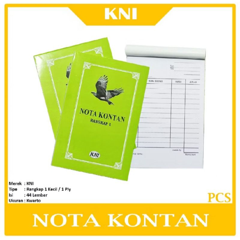 

Nota Kontan 1ply