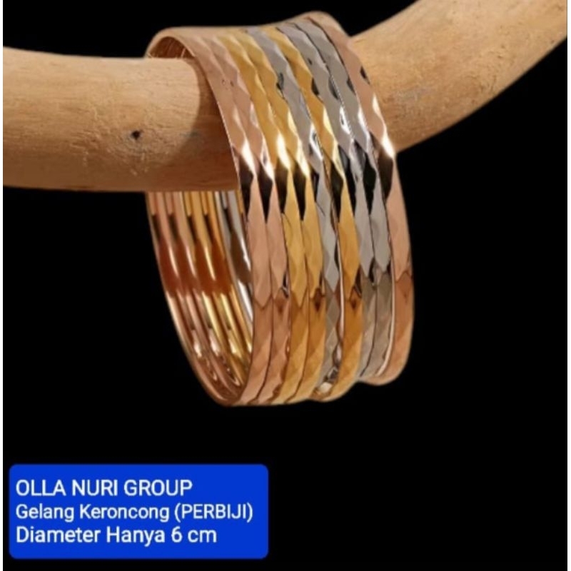 Gelang keroncong emas muda 15% HARGA PERBIJI (2 GRAM PERBIJI)