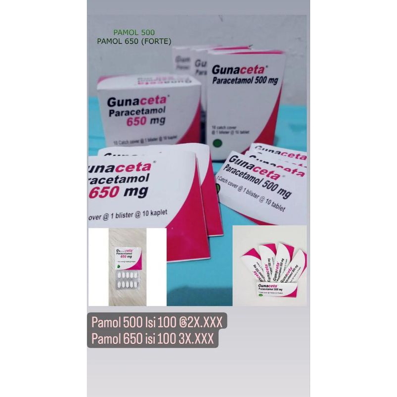 Guna ceta Paracetamol 650 mg