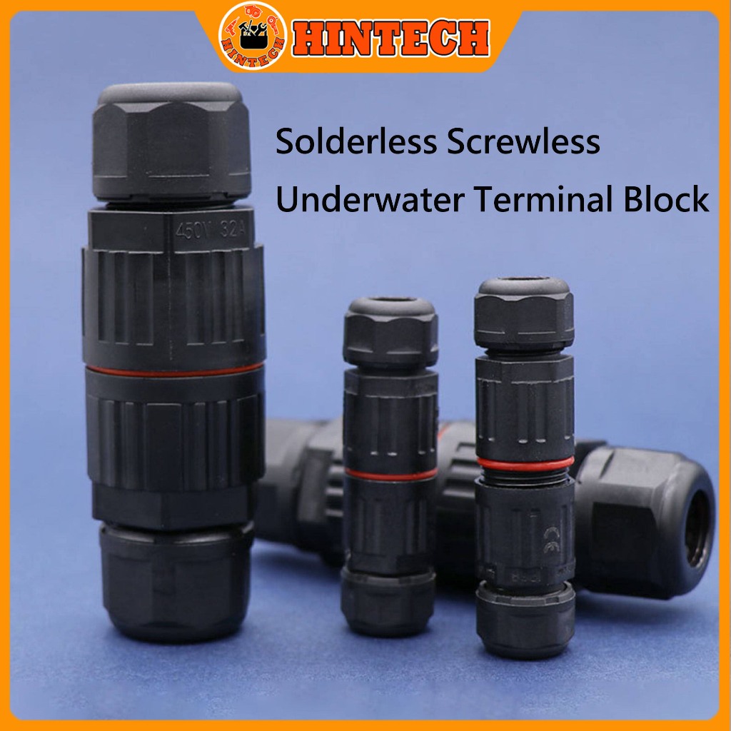 2PCS IP68 Waterproof Wire Connector Sambungan Kabel Tahan Konektor Air Anti Air 2 Pin 3 Pin Sambunga