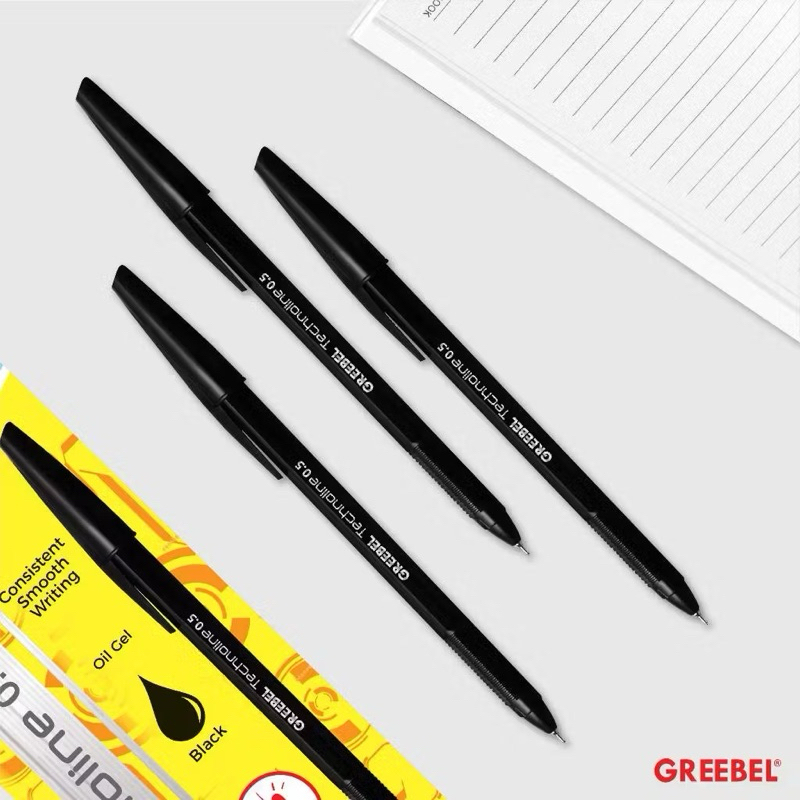 

Pulpen Greebel Technoline 0,5 Black | Pena Bolpoin Isi [ 12 PCS ]
