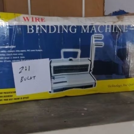 Mesin Jilid Ring Kawat Spiral Lubang Bulat  2:1 Folio  Kalender F4 Wire Binding Machine Gemet 21