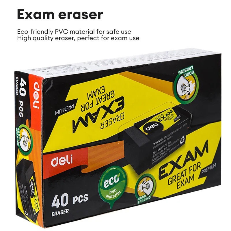 

Penghapus pensil ujian hitam pensil 2B setip stip hapusan Black eraser