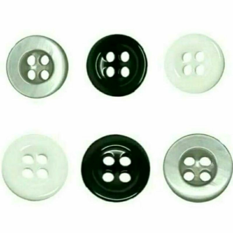 Kancing Baju hem Lubang 4/ Kancing SE 03 18/4 kancing kemeja