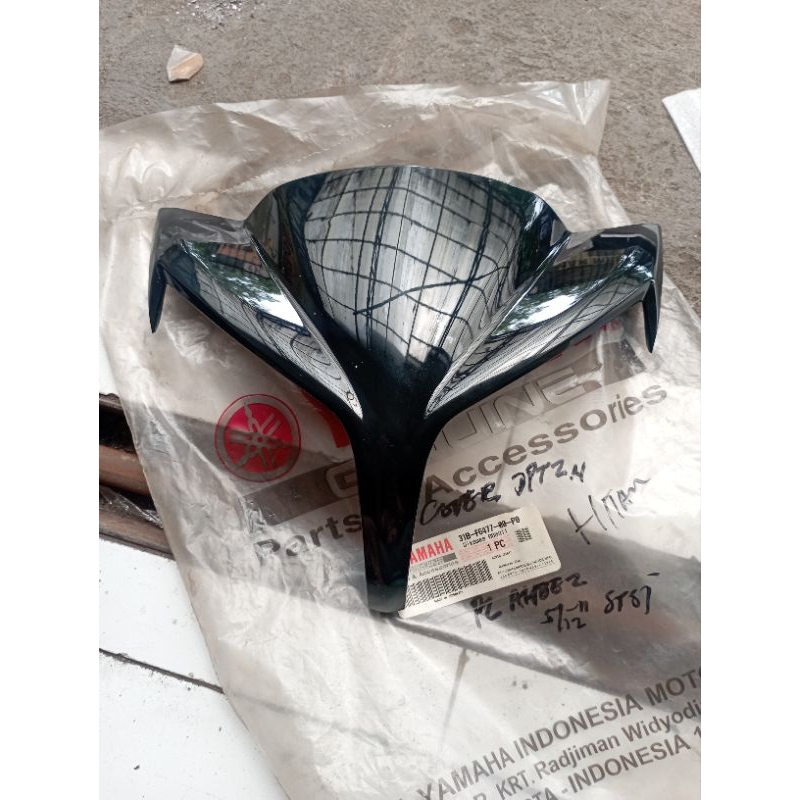 VISOR COVER BATOK LAMPU DEPAN YAMAHA JUPITER Z NEW ROBOT HITAM ORIGINAL YGP 31B-F6477-00-P0