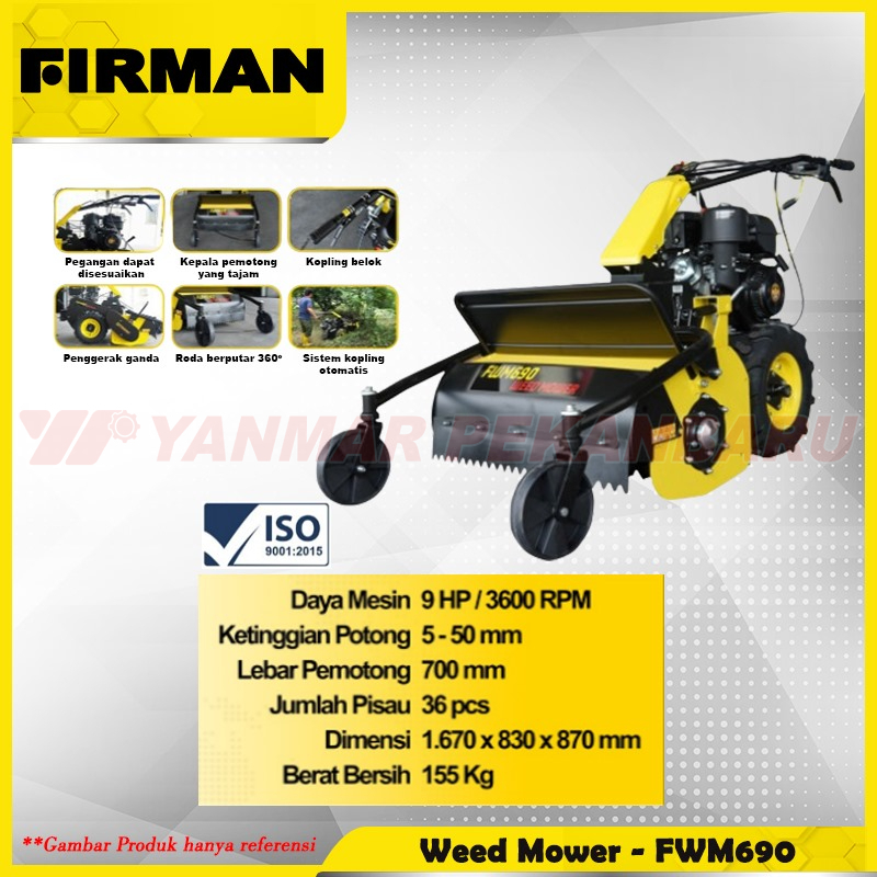 Mesin Pemotong Pemangkas Rumput dan Semak Belukar FIRMAN FWM 690