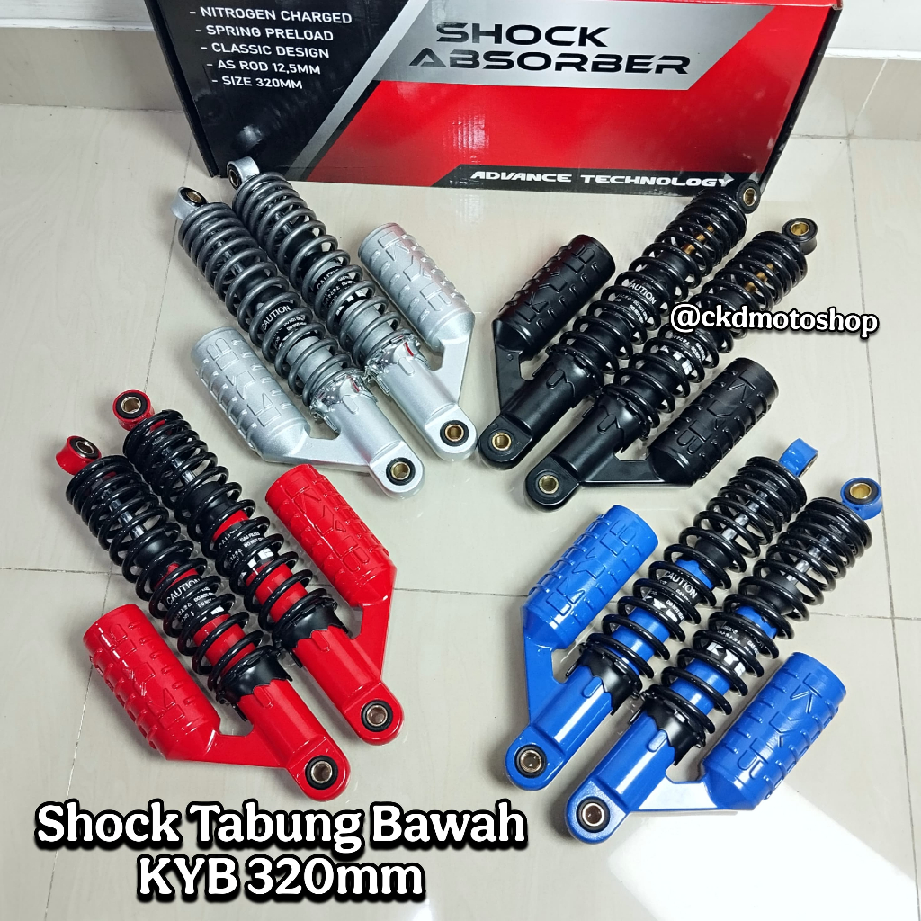 SHOCK SKOK TABUNG RIDE IT KAYABA SHOCK KYB 320MM 340MM SHOCKBREAKER RZR CB GL RX KING MP TIGER GRAND