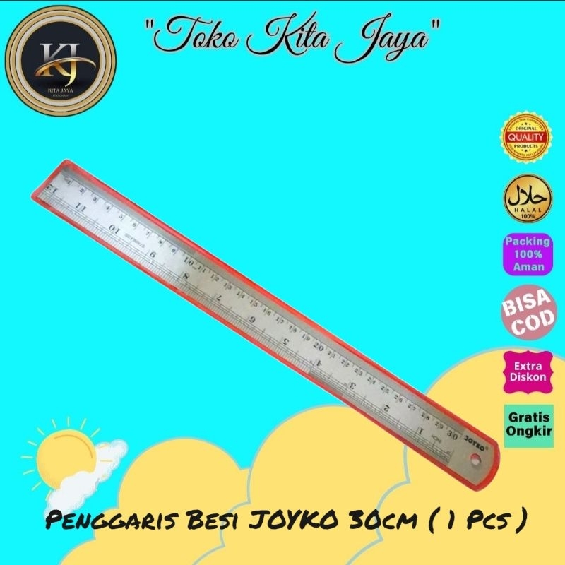 

Penggaris Besi 30cm JOYKO ( 1 Pcs )