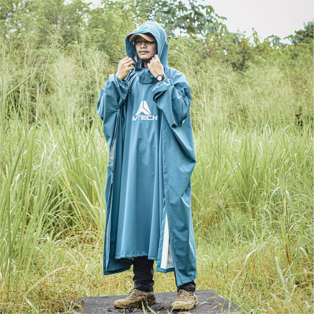 AVTECH - Jas Hujan Ponco Lengan Kelelawar Mantel Outdoor Gunung Waterproof Ultralight - LAWA