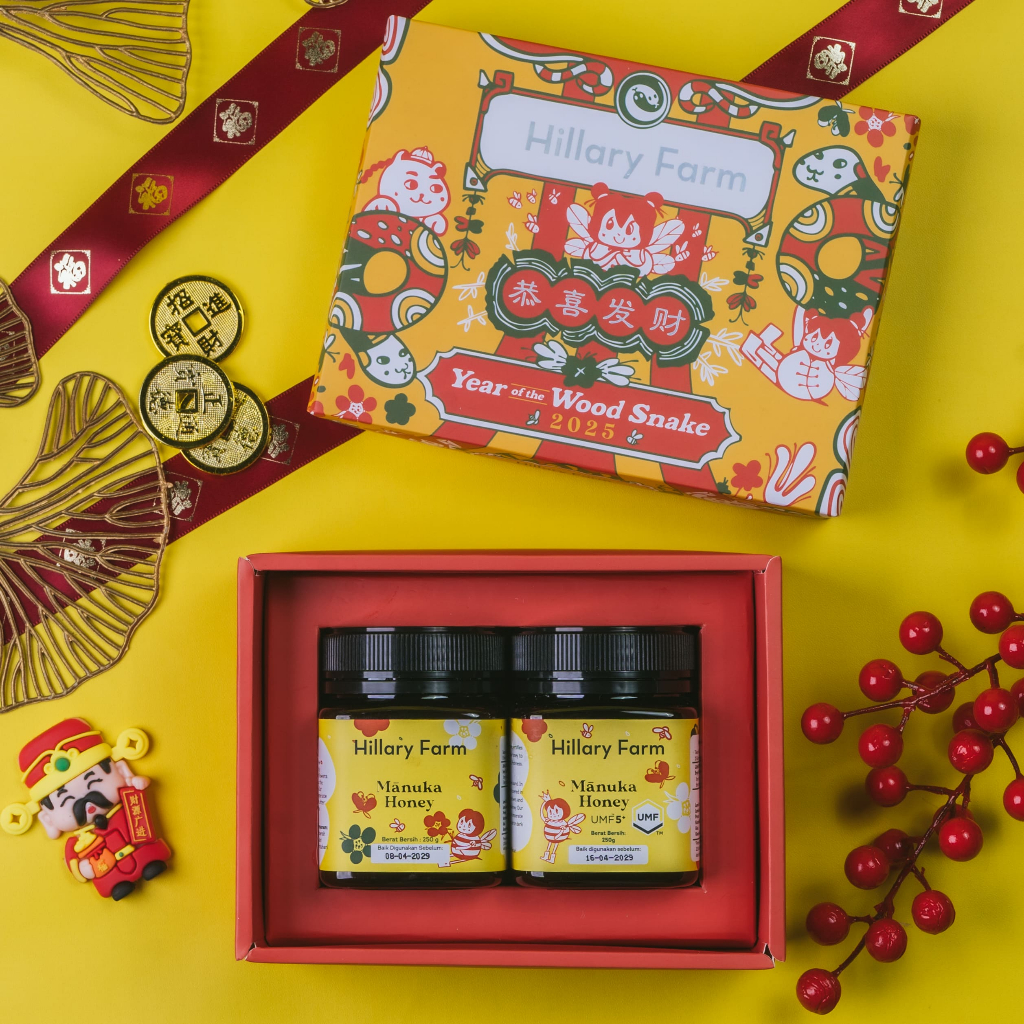 

Hampers Chinese New Year / CNY Manuka Honey UMF 5+ 250gr dan Manuka Honey 250gr