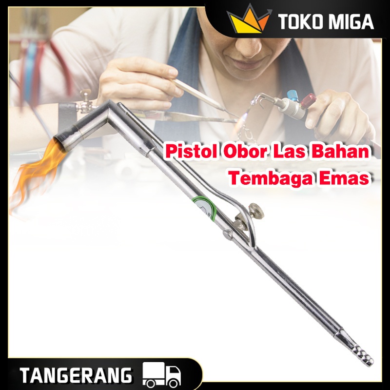 26*5*1.5CM Kepala Las Welding Gas Blow Torch Portable Manual Kuningan High Temperature Resistance Ga