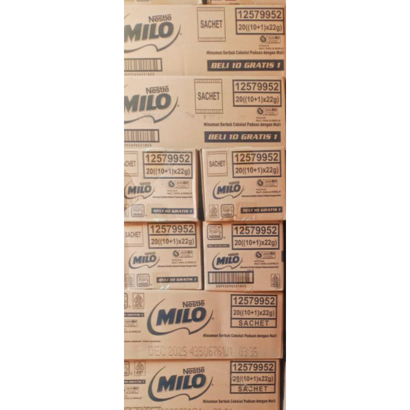 

MILO RENCENG 1 DUS ISI 20 RENCENG X 11 SACHETS