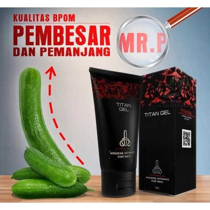 TITAN GELL TANTRA + POMPA PRIA Asli original 100%  Permanen Obat Pembesar  Pria /  oles ampuh