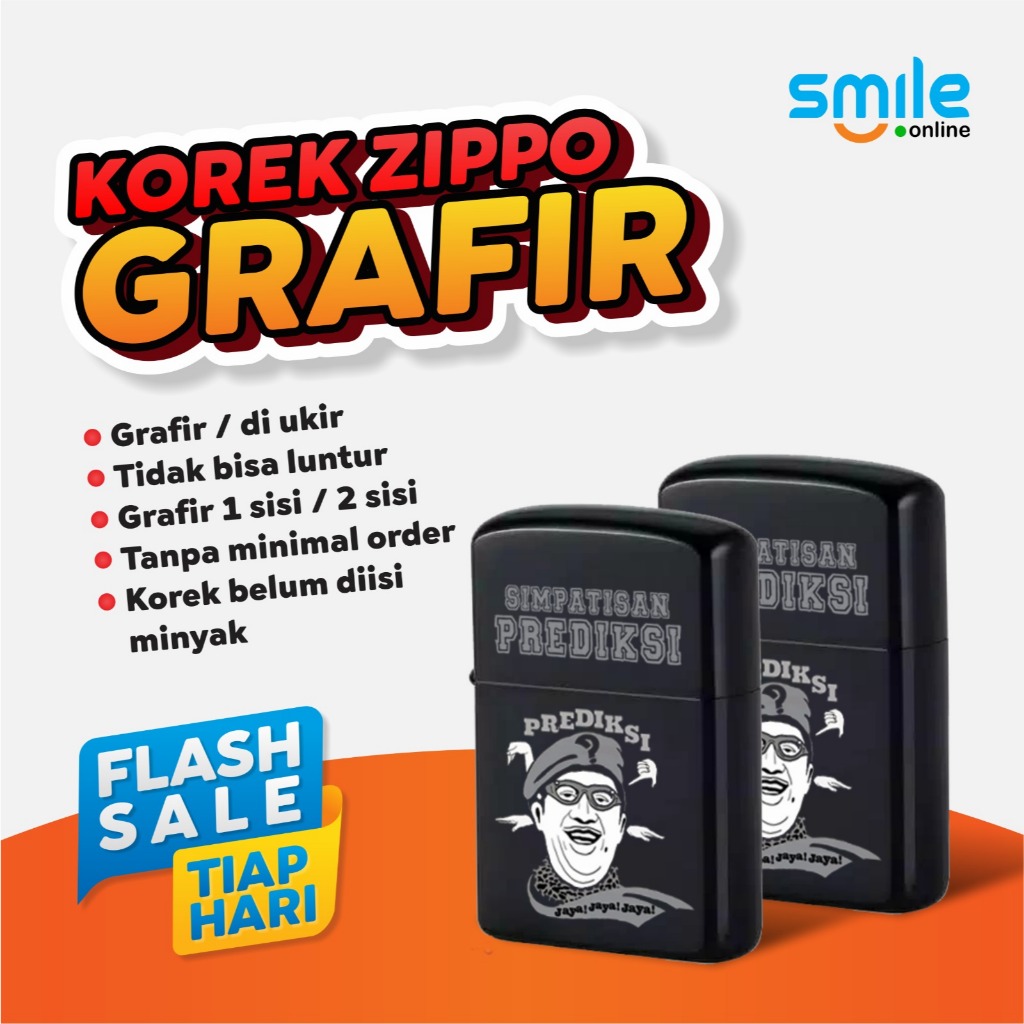 KOREK API ZIPPO CUSTOM GRAFIR | CUSTOM NAMA, LOGO, DLL
