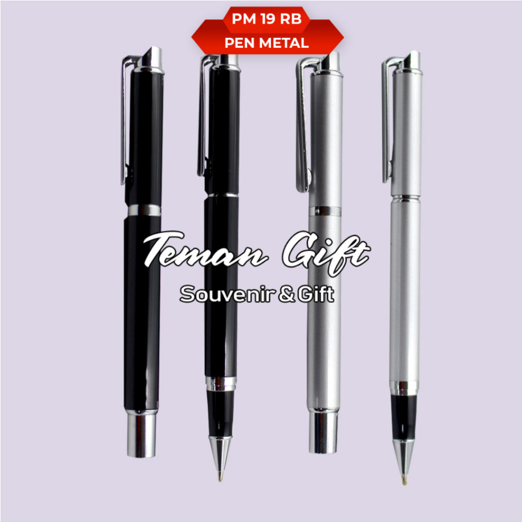 

Pen Metal PM 19 RB Pulpen Stainless Bisa Custom Logo/Nama PM 19 RB